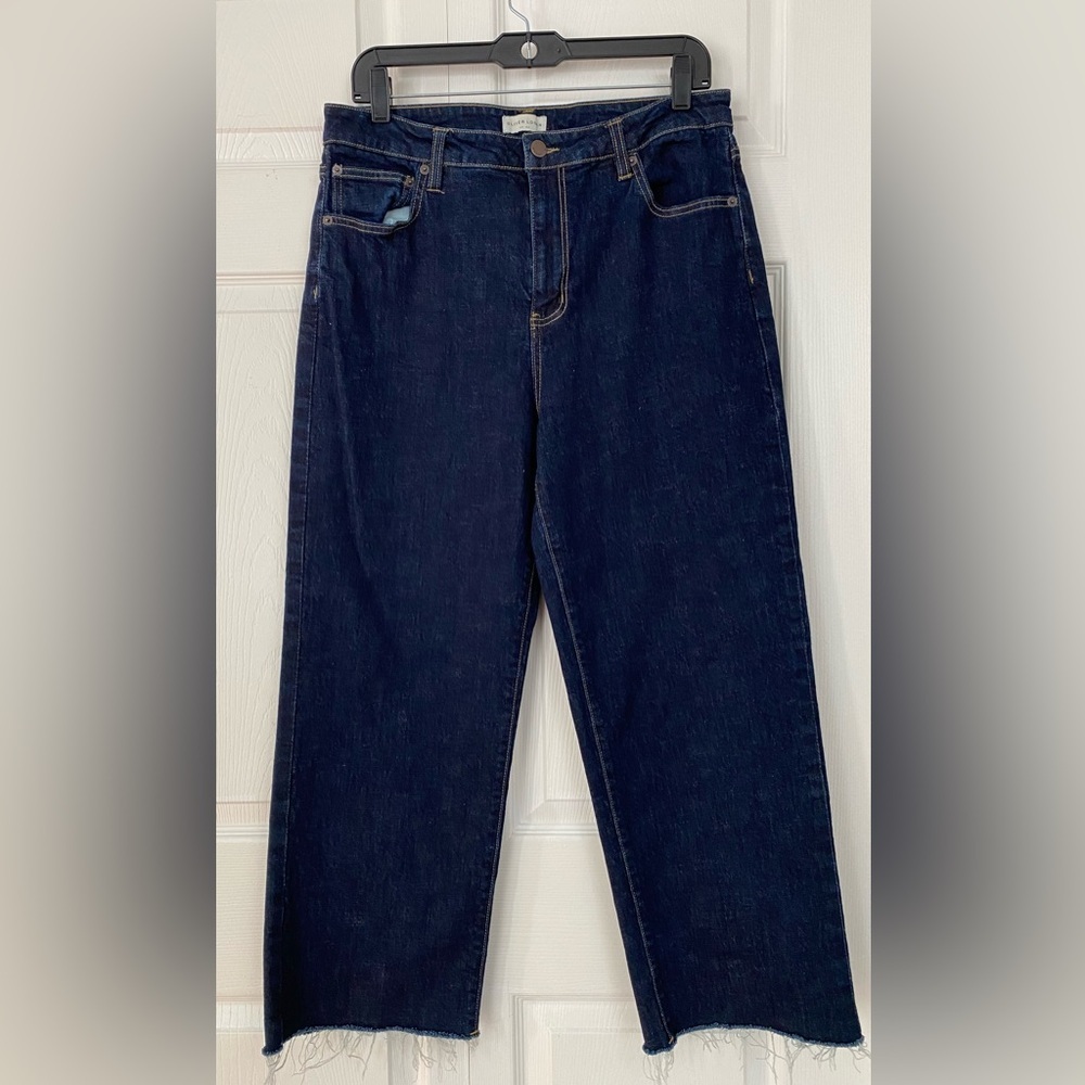 SOLD Oliver Logan Jeans Aberdeen Wide Leg Crop Dark Wash Jeans size 31 - Picture 3 of 14